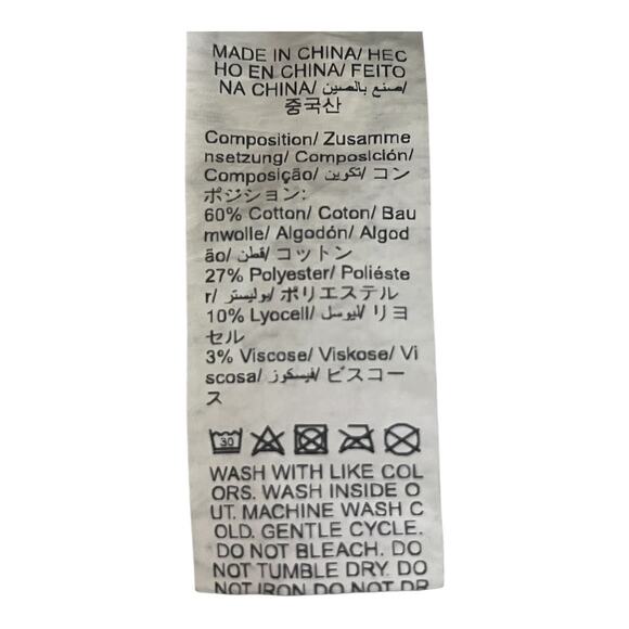 Shein Black Denim Skirt W/Button & Zipper Closure Size L - Picture 4 of 4